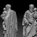 Tượng Thánh Giuse (Saint Joseph Statue) - Mẫu 3D sẵn sàng 3D Print - Thumbnail 4