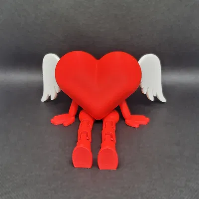 Trái tim cánh thiên thần, chân flexi cho Ngày Valentine