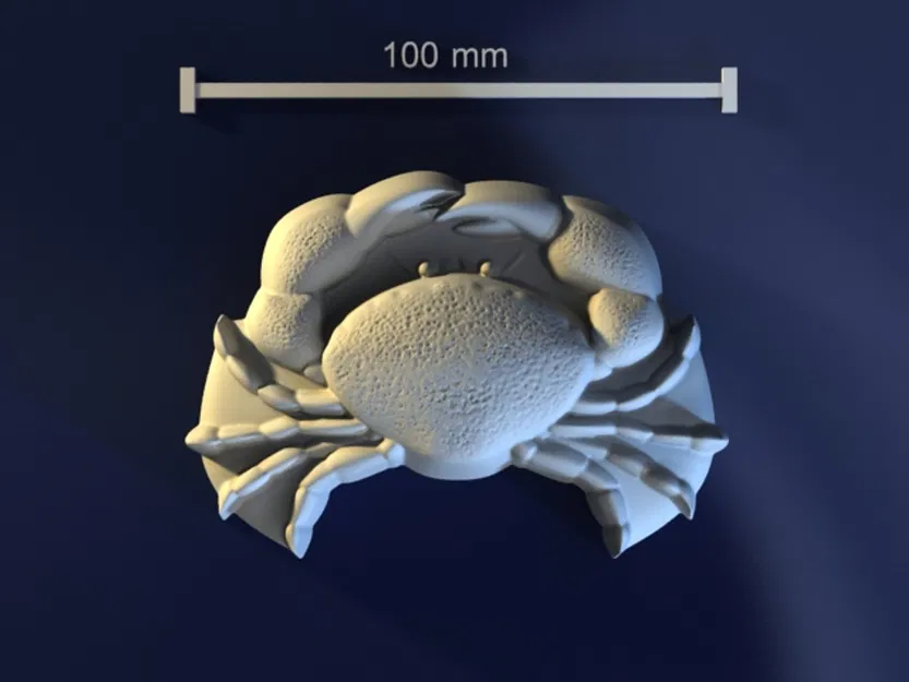 Crab_aXZDraX – Mẫu 3D con cua cho khuôn soap/chocolate/candle - Image 1