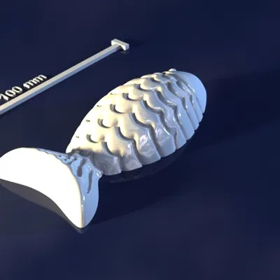 Fish_cDhD0cD – Mẫu 3D khuôn cá cho xà phòng, chocolate & nến