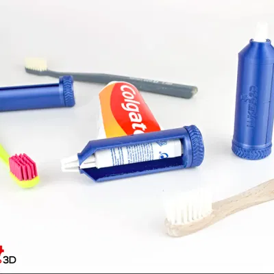 Dụng cụ bóp tuýp kem đánh răng kiểu ratchet