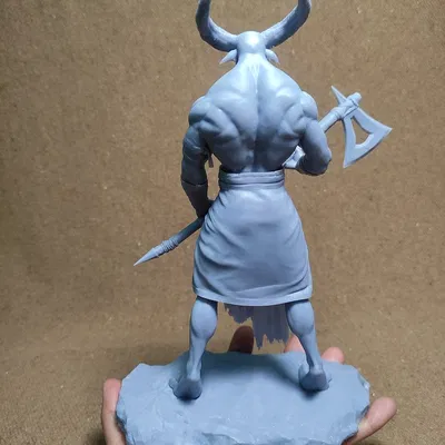 Horned Wolfman 3d Print ready – Mô hình sinh vật sẵn sàng in 3D