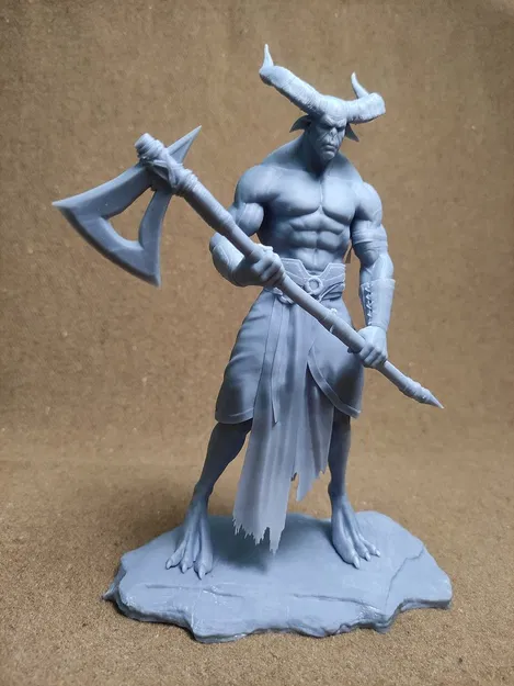 Horned Wolfman 3d Print ready – Mô hình sinh vật sẵn sàng in 3D - Image 4