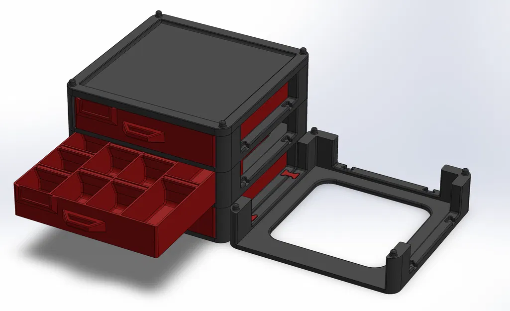Ngăn kéo/khay organizer xếp chồng cho ốc vít, dụng cụ & linh kiện - Image 2