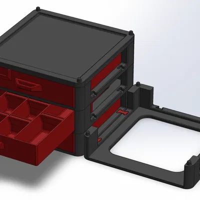 Ngăn kéo/khay organizer xếp chồng cho ốc vít, dụng cụ & linh kiện