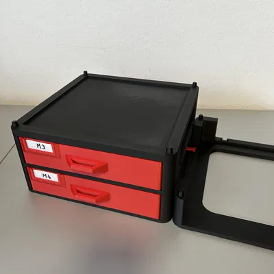 Ngăn kéo/khay organizer xếp chồng cho ốc vít, dụng cụ & linh kiện