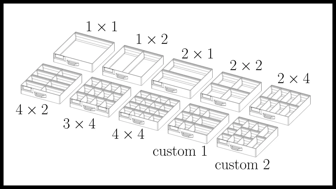 Ngăn kéo/khay organizer xếp chồng cho ốc vít, dụng cụ & linh kiện - Image 5