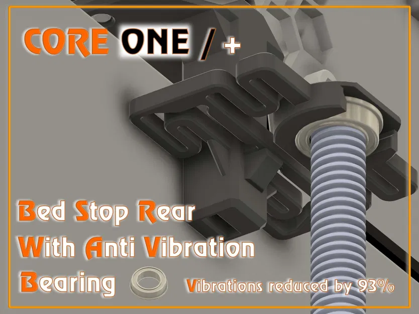 Core ONE / +: Bed stop rear kèm bearing chống rung (MF 128-2Z) - Image 1