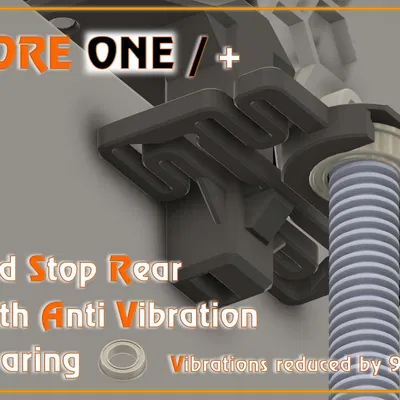 Core ONE / +: Bed stop rear kèm bearing chống rung (MF 128-2Z)