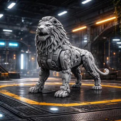 Mech LION – Sư tử cơ khí tối ưu cho in 3D FDM