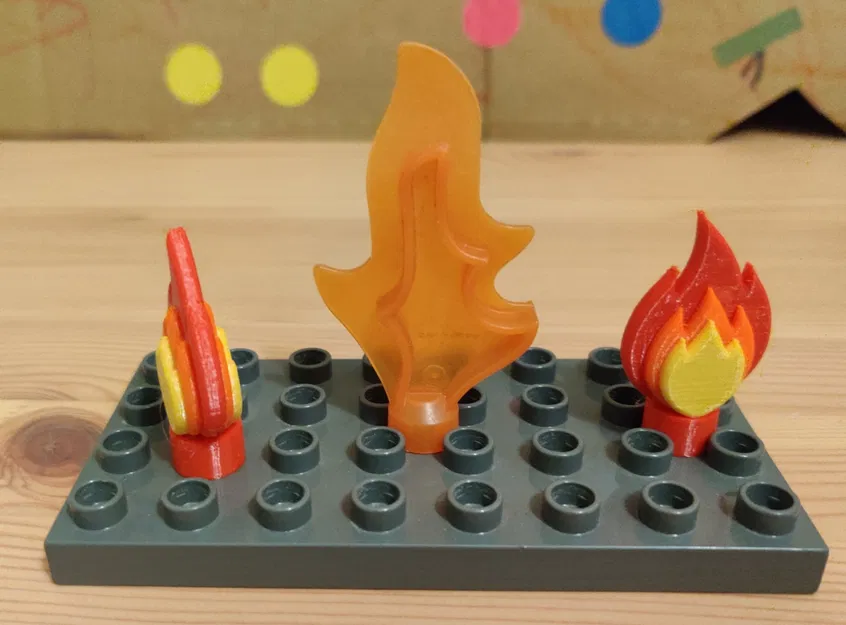 Ngọn lửa compatible Duplo Lego (nhiều màu) - Image 2