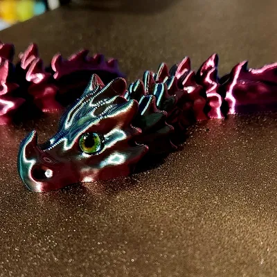 Móc Khóa Rồng Xương Articulated Gắn Mắt Kính 6mm