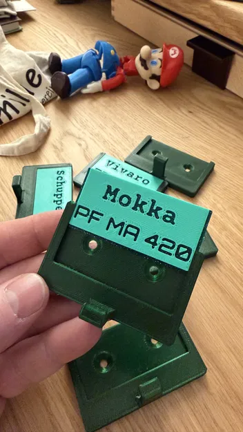 Móc treo tường có ô ghi chú / Wandhacken mit Beschriftungsfeld - Image 2