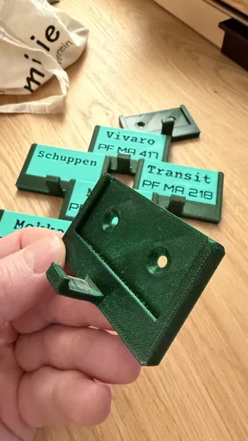 Móc treo tường có ô ghi chú / Wandhacken mit Beschriftungsfeld - Image 4