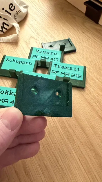 Móc treo tường có ô ghi chú / Wandhacken mit Beschriftungsfeld - Image 6