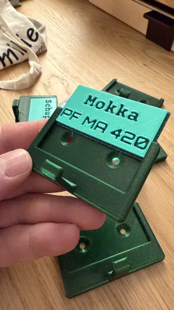 Móc treo tường có ô ghi chú / Wandhacken mit Beschriftungsfeld - Image 7