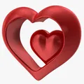 Heart Shiny Red – Trái tim đỏ bóng 3D (STL/FBX/OBJ/MAX) - Thumbnail 1