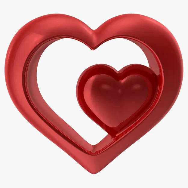Heart Shiny Red – Trái tim đỏ bóng 3D (STL/FBX/OBJ/MAX) - Image 2