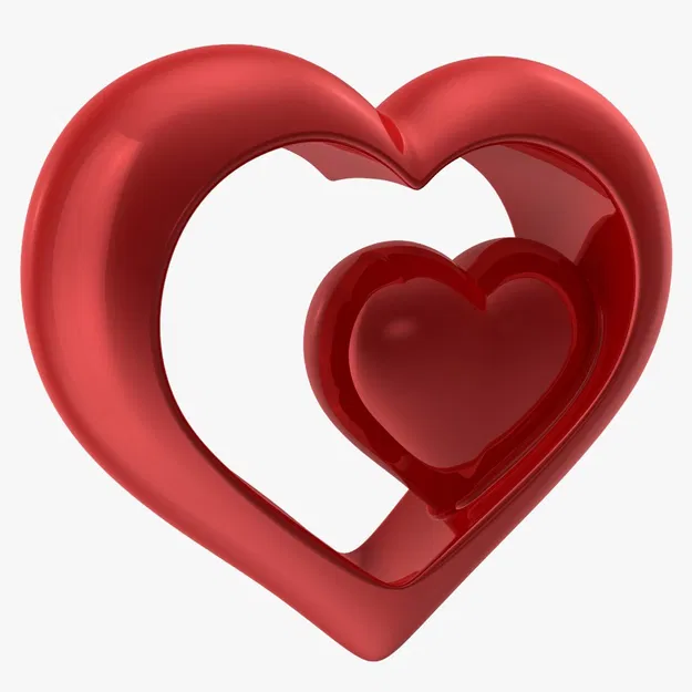 Heart Shiny Red – Trái tim đỏ bóng 3D (STL/FBX/OBJ/MAX) - Image 3