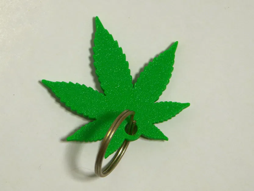 Móc khóa chiếc lá thực vật (50mm) | Không cần support - Image 2