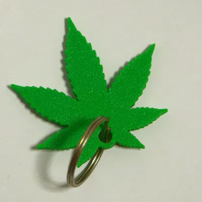 Móc khóa chiếc lá thực vật (50mm) | Không cần support