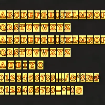 ABC_n7d0on7d – Mẫu 3D chữ ABC cho khuôn súng