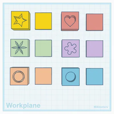 Khuôn Hình Dáng Dễ Thương (Bản Gộp và Bản Tách Rời)