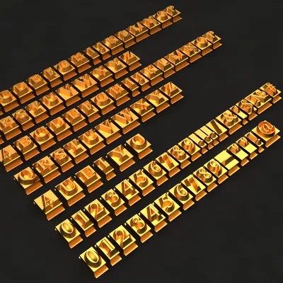 ABC_n7d0on7d – Mẫu 3D chữ ABC cho khuôn súng