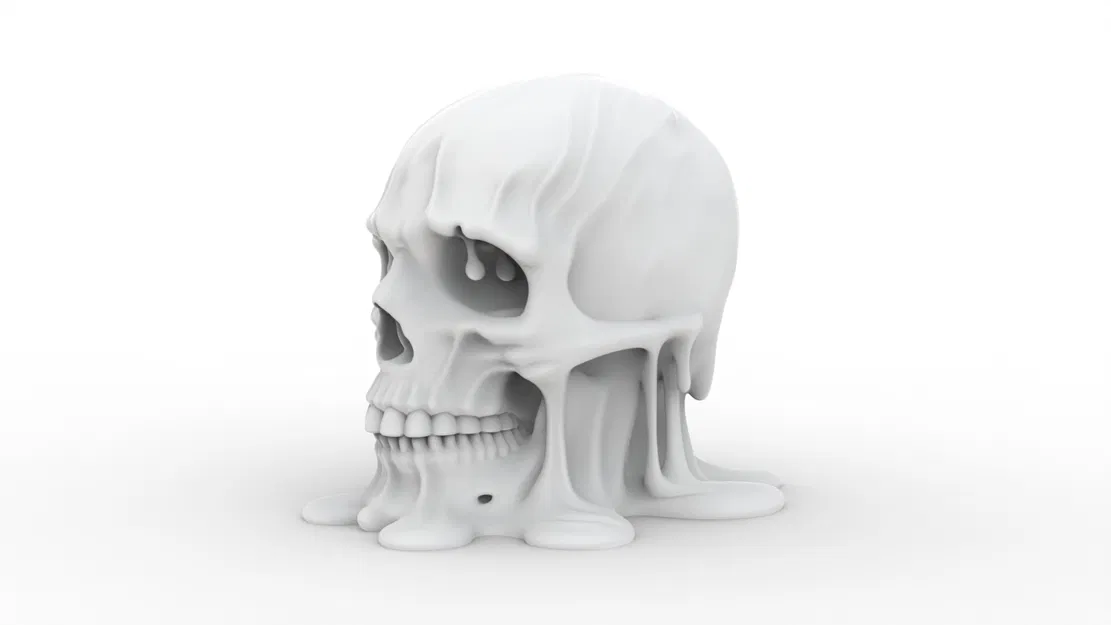 Mô hình 3D in được: Melting Skull (Hộp sọ tan chảy) - Image 2