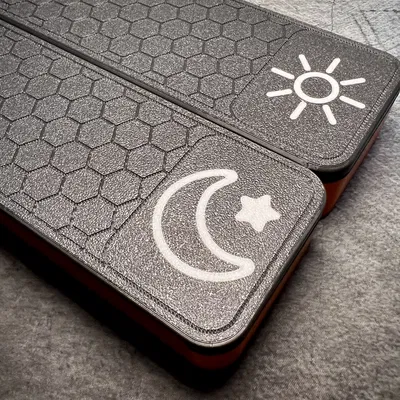 Hộp chia thuốc tuần – nhãn tiếng Séc, tách hàng Ngày/Đêm