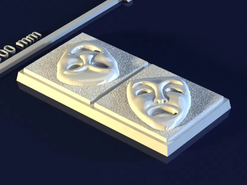 Masks_ZzKYXZ – Mẫu 3D khuôn mặt nạ cho xà phòng, chocolate & nến - Image 2