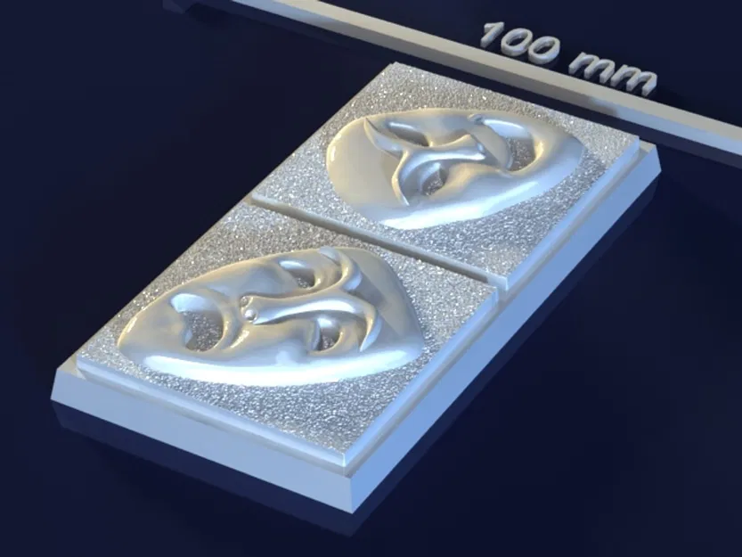 Masks_ZzKYXZ – Mẫu 3D khuôn mặt nạ cho xà phòng, chocolate & nến - Image 3