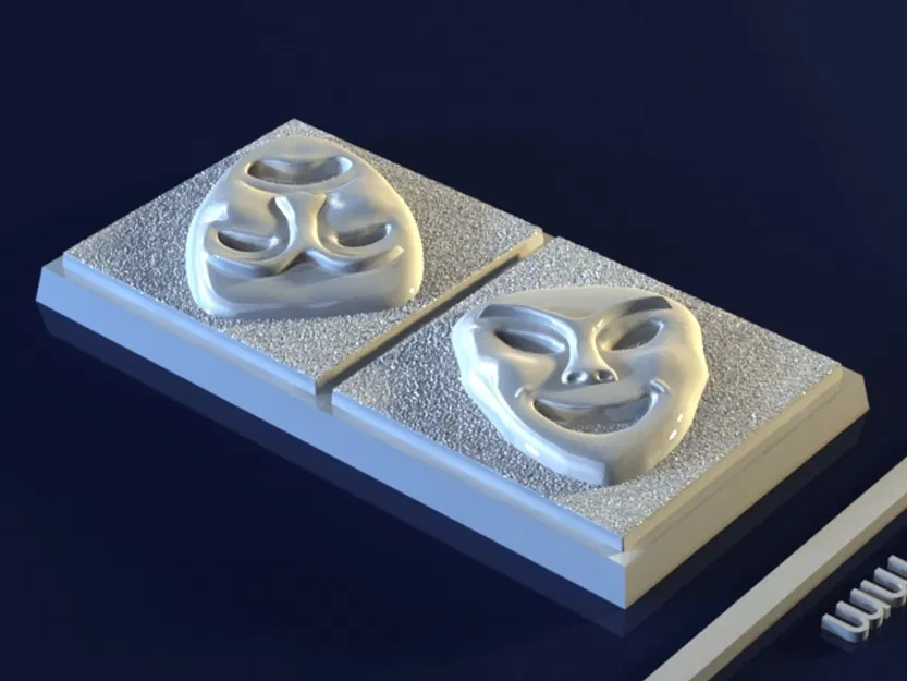 Masks_ZzKYXZ – Mẫu 3D khuôn mặt nạ cho xà phòng, chocolate & nến - Image 4