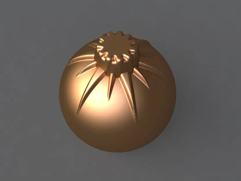 Khuôn Quả Cầu Giáng Sinh (Christmas sphere) – Model 3D sẵn sàng 3D print - Image 3
