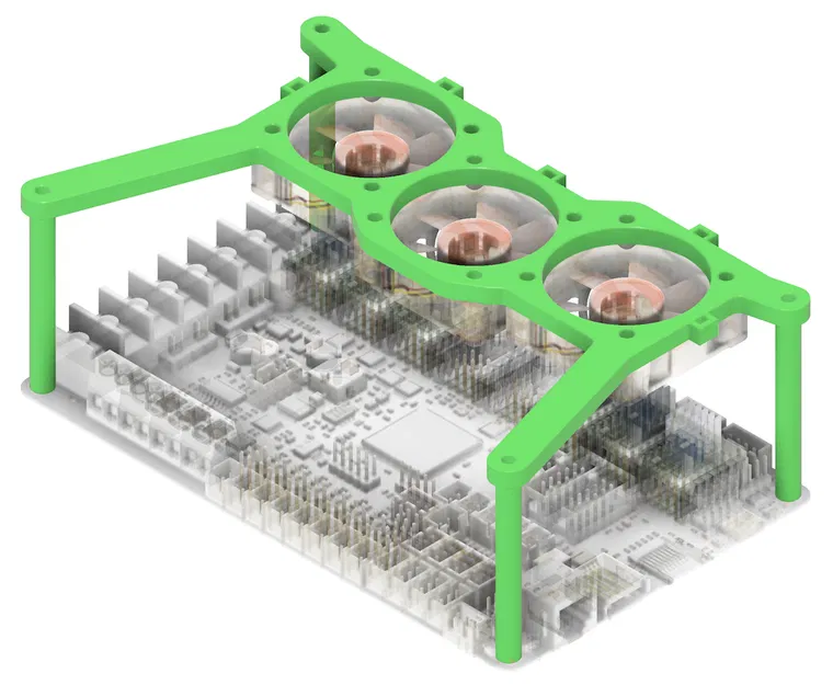 Mount Octopus Pro cho DIN Rail Bracket & Fan Mount - Image 3