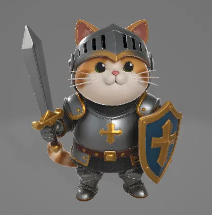 Mèo Hiệp Sĩ Mũm Mĩm – Dễ Thương & Ú Nu - Image 1