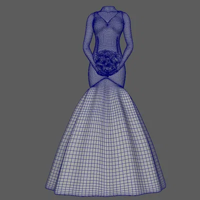 Mẫu 3D Cô Dâu 2 với 3 kích cỡ thân, sẵn sàng để 3D Print