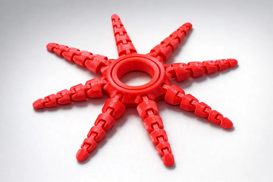 Nhẫn Bạch Tuộc Articulated – Flexible Fidget In 3D STL - Image 1