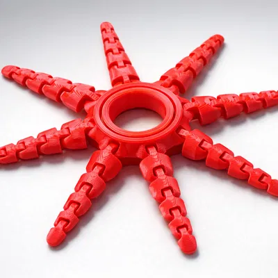 Nhẫn Bạch Tuộc Articulated – Flexible Fidget In 3D STL