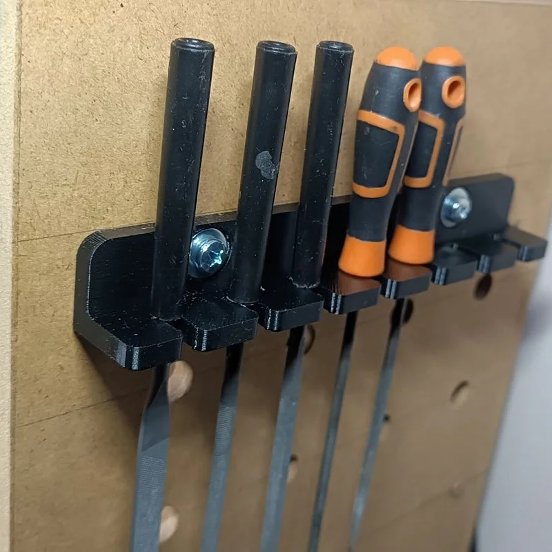 Giá đỡ needle file gắn tường/board (đựng 7 cây)