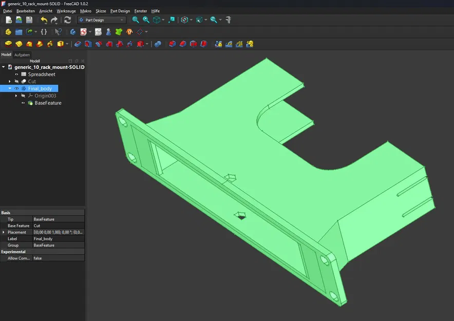 Giá đỡ rack server 10 inch parametric – Bản cố định & chắc chắn - Image 3