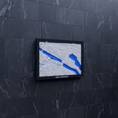 Berlin, Friedrichshain, Đức - Mô hình thu nhỏ 3D