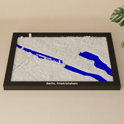 Berlin, Friedrichshain, Đức - Mô hình thu nhỏ 3D