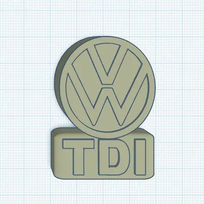 VW TDI - Mẫu làm móc khóa