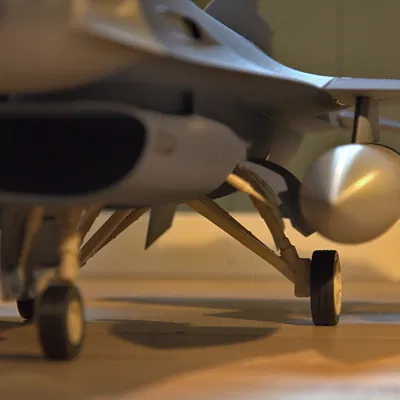Mô hình F-16 Fighting Falcon tỉ lệ 1/16 để in 3D