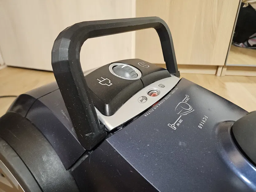 Tay cầm thay thế máy hút bụi Philips S-bag – Drop-in Click-fit (ASA/PETG) - Image 1