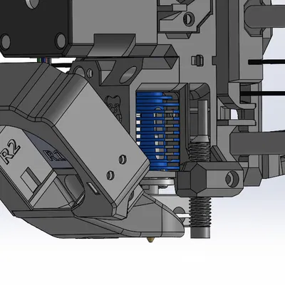 Nâng cấp quạt 5020 & heatbreak cho Mk3s (bear) (Bondtech Extruder)