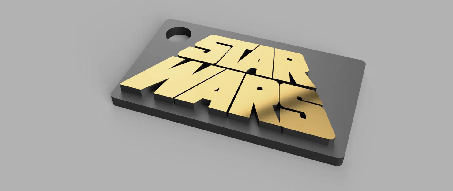 Móc khóa Star Wars Retro Logo - Image 1