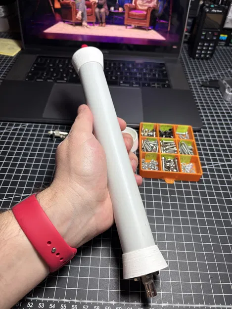 Vỏ ống cho Ferrite rod 4:1 BalUn (ống 32mm, nắp hai đầu) - Image 4