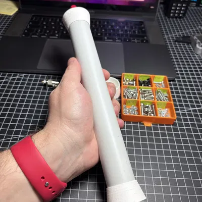 Vỏ ống cho Ferrite rod 4:1 BalUn (ống 32mm, nắp hai đầu)